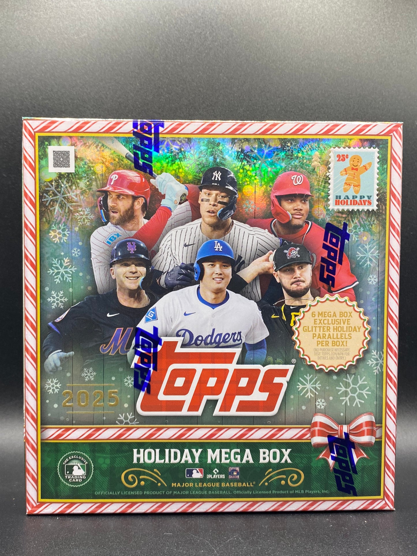 2025 Topps Holiday Baseball Factory Sealed Mega Box