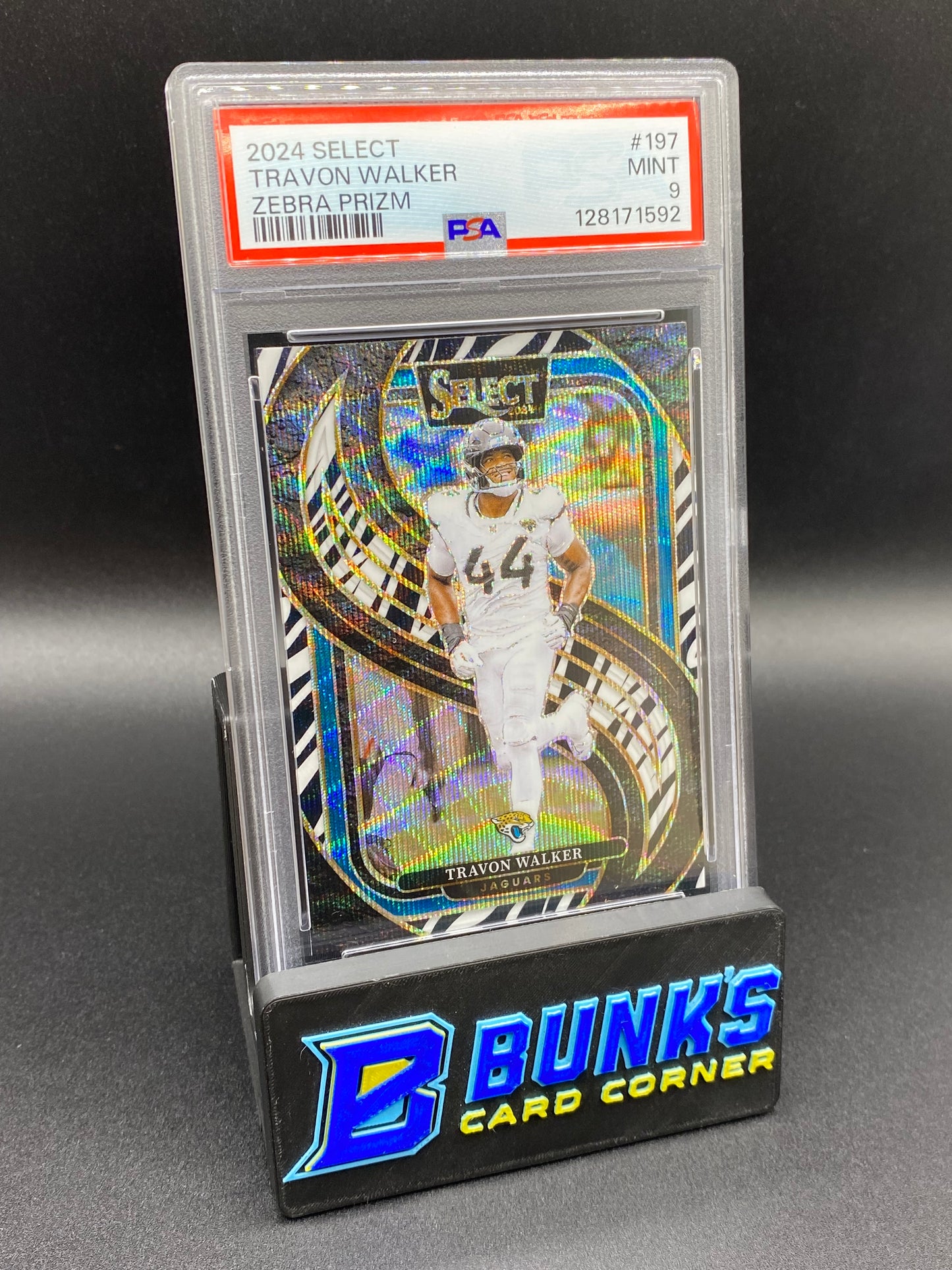 2024 Travon Walker Zebra Prizm PSA 9
