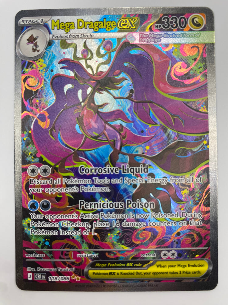 Mega Dragalge EX SIR Chaos Rising NM