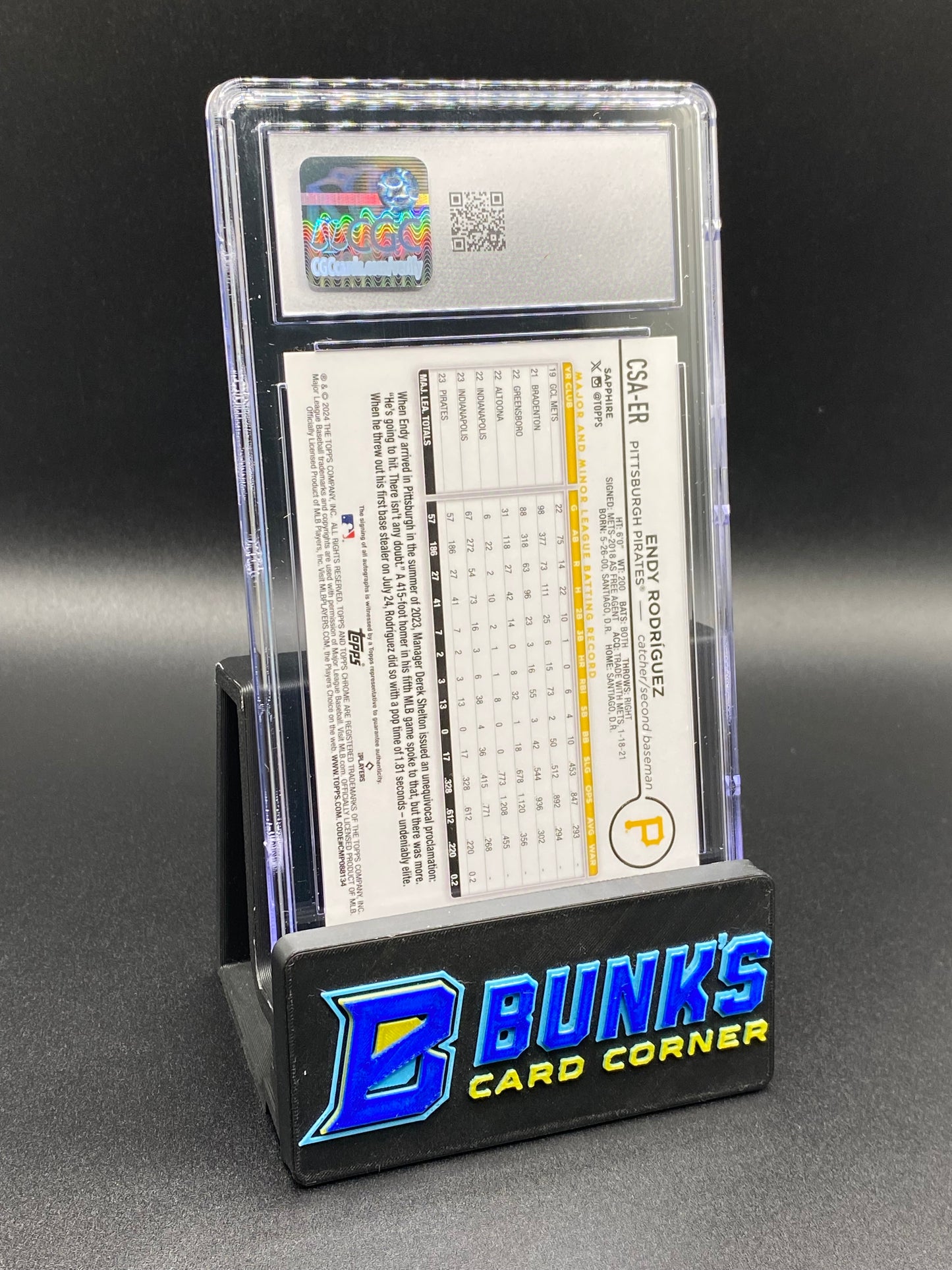 2024 Endy Rodriguez Auto 27/199 Rc Sapphire CGC 9.5/10