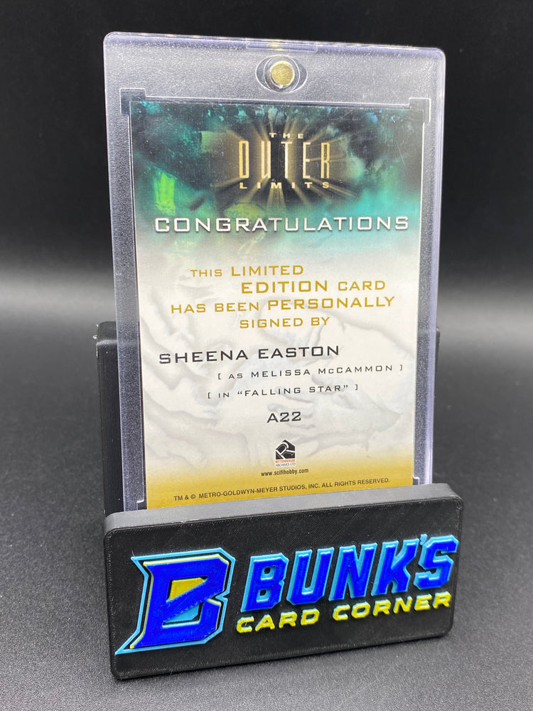 Sheena Easton Auto the Outer Limits