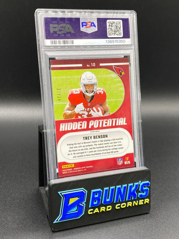 2024 Trey Benson Hidden Potential Dragon Rc 22/24 PSA 9