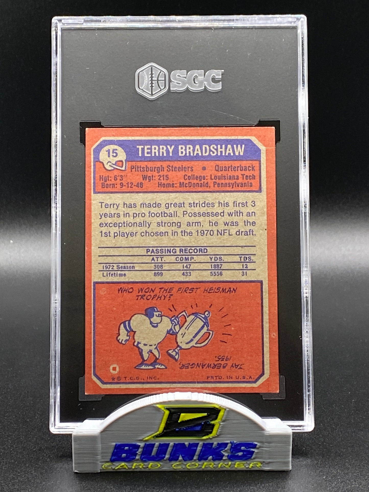 1973 Terry Bradshaw SGC 5 (Box B12)