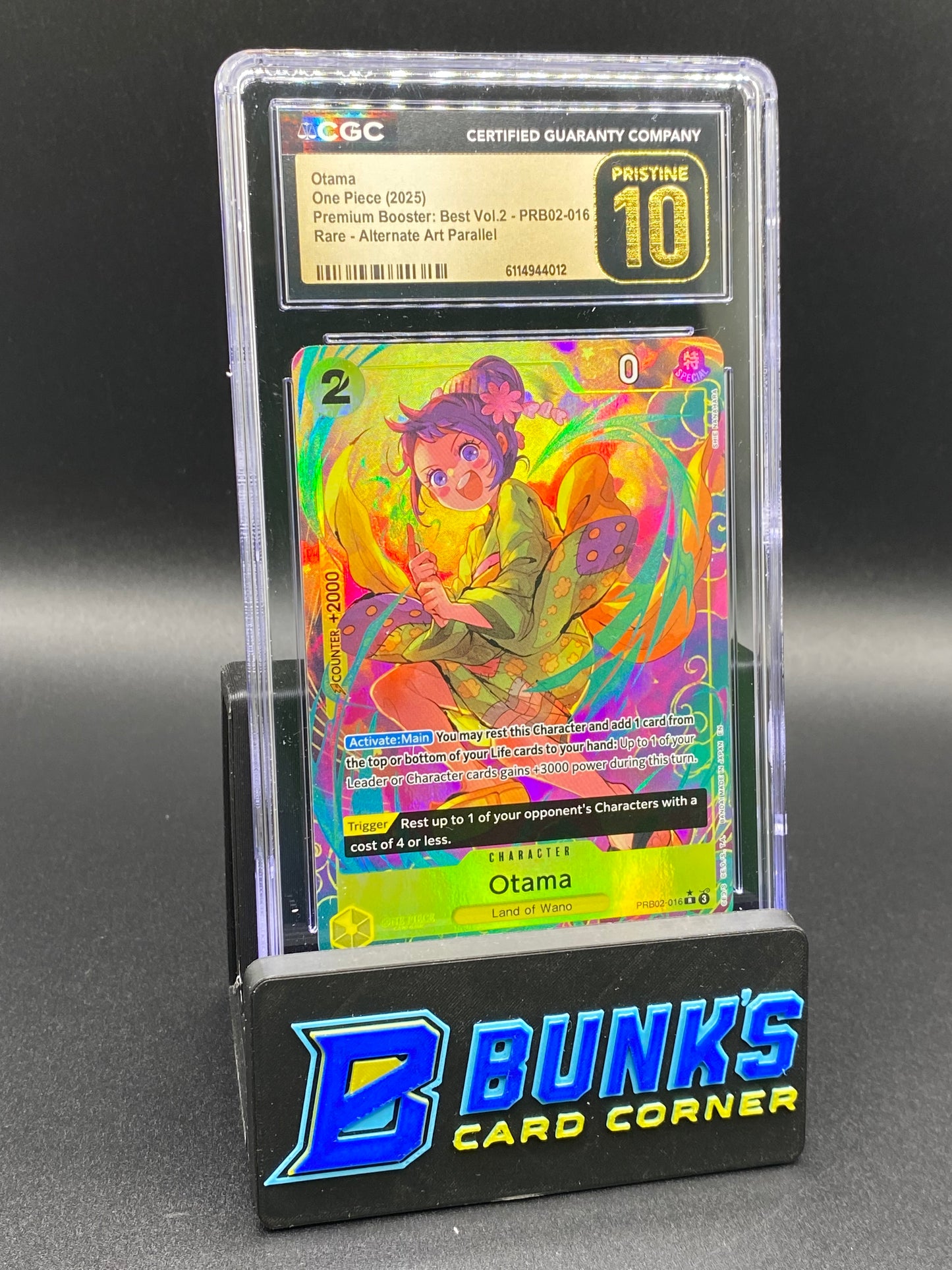 Otama Rare Alternate Art Parallel PRBO 02 CGC PRISTINE 10