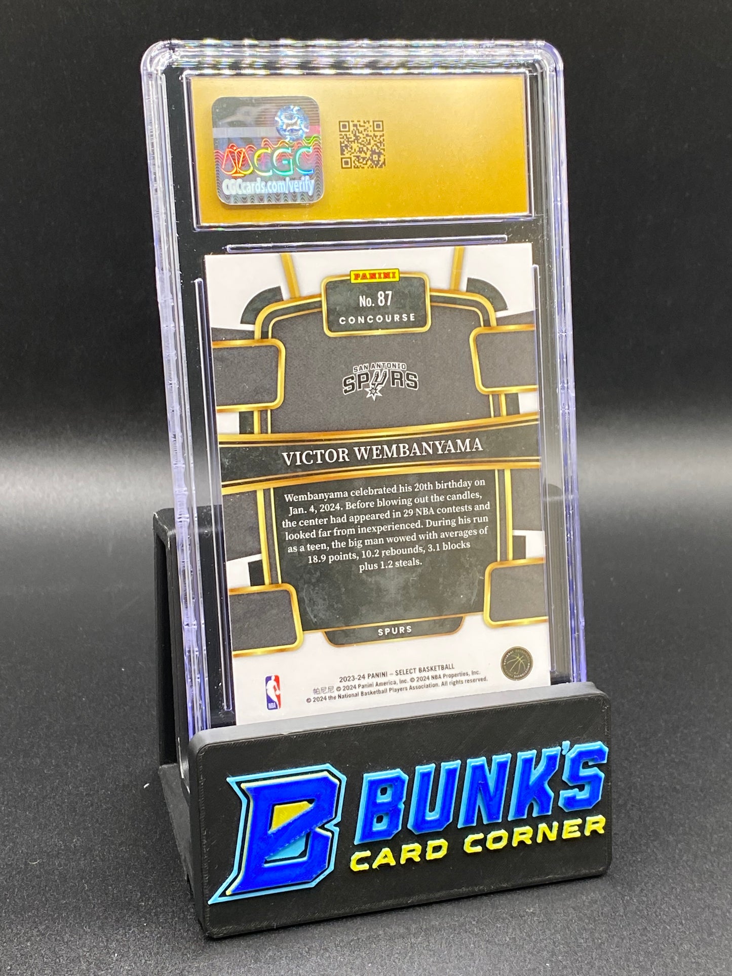 2023-24 Victor Wembanyama Blue CGC PRISTINE 10 Rc