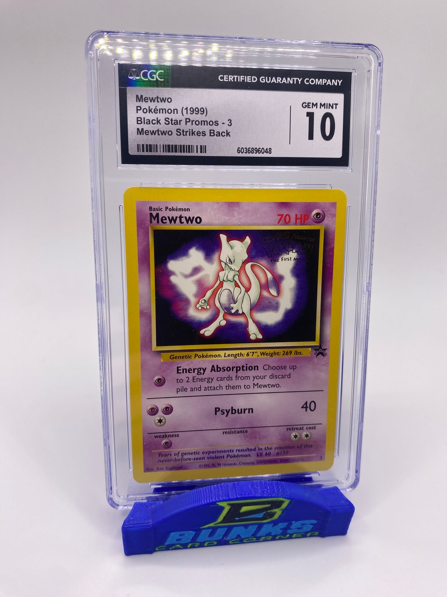 CGC 10 Mewtwo Mewtwo Strikes Back Promo 1999