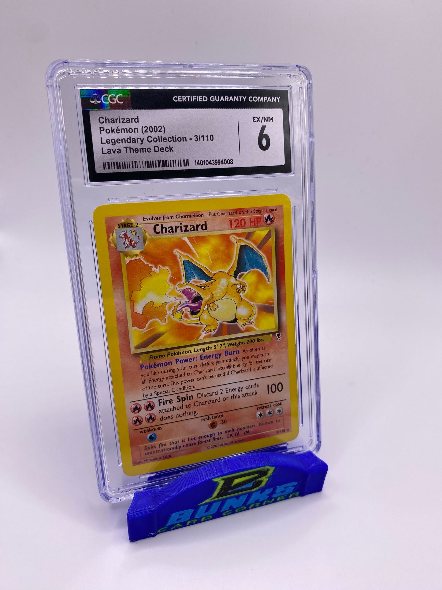 CGC 6 Charizard Legendary Collection Theme Deck