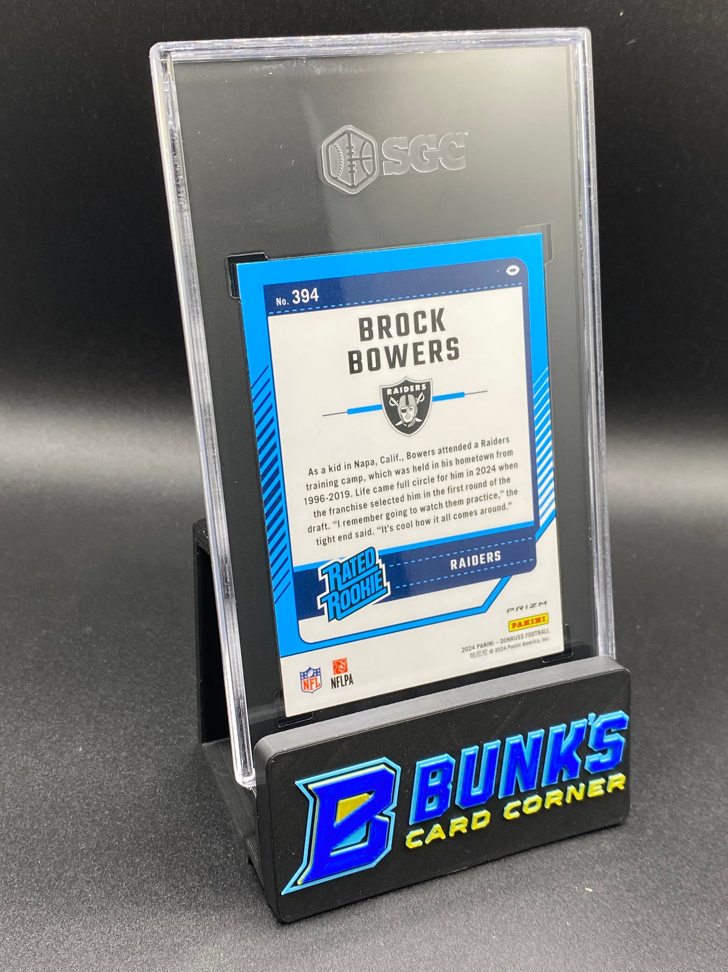 2024 Brock Bowers RC Red Wave Prizm SGC 9.5 (Box 31)