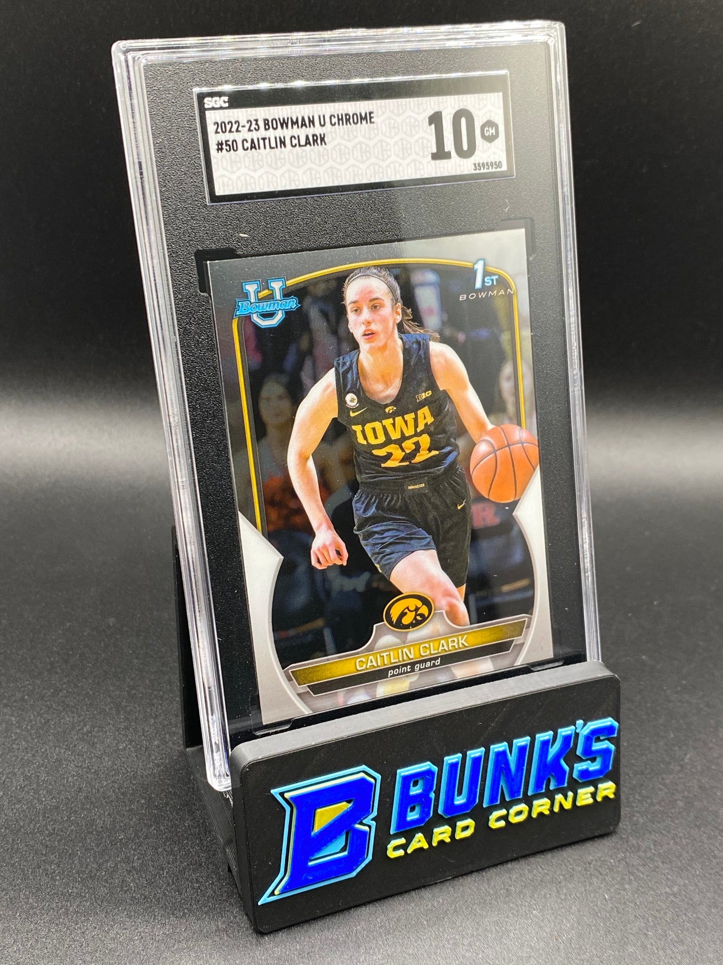 2022-23 Caitlin Clark 1st Bowman SGC 10 (Box 31)