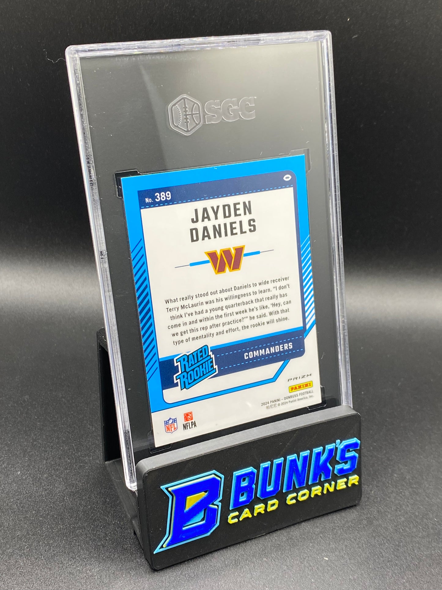 2024 Jayden Daniels Pink Prizm RC SGC 9 (Box 31)