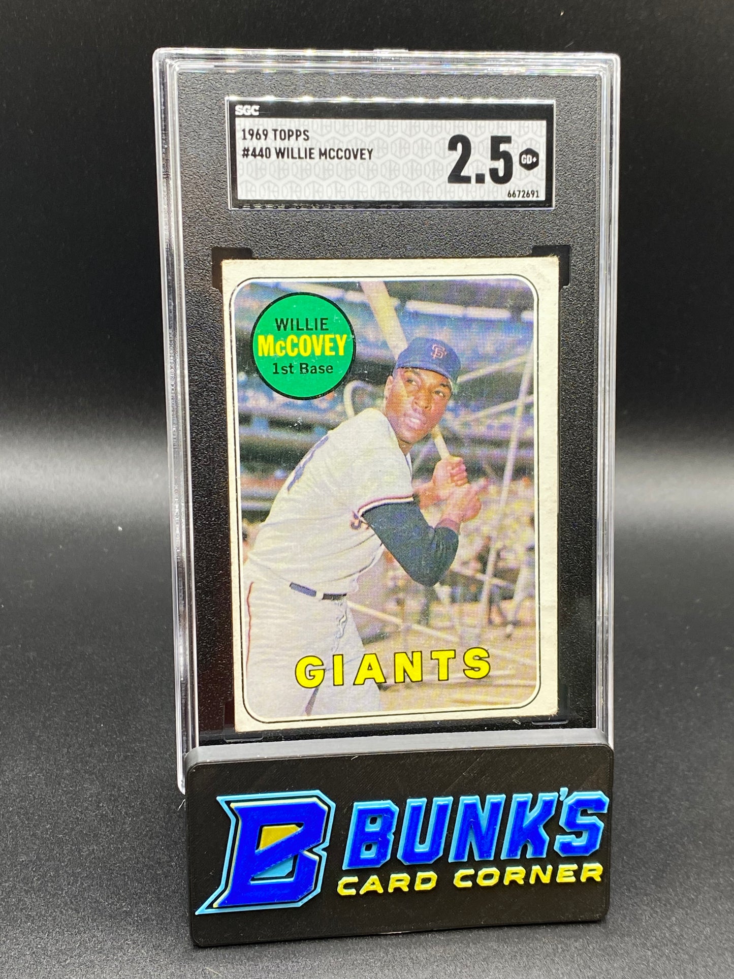 1969 Willie McCovey SGC 2.5 (Box B43)