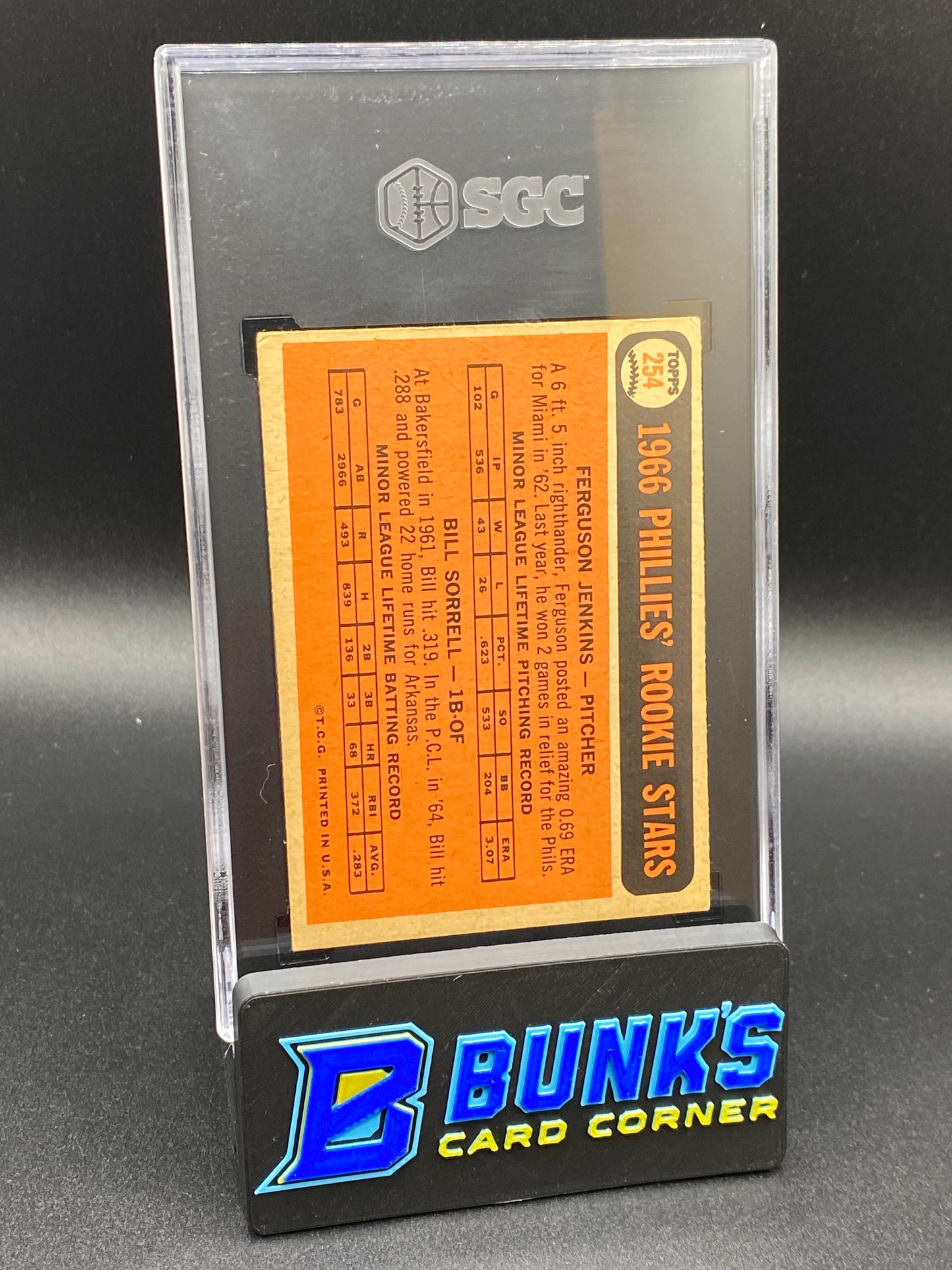 1966 Ferguson Jenkins HOF RC SGC 5 (Box B43)