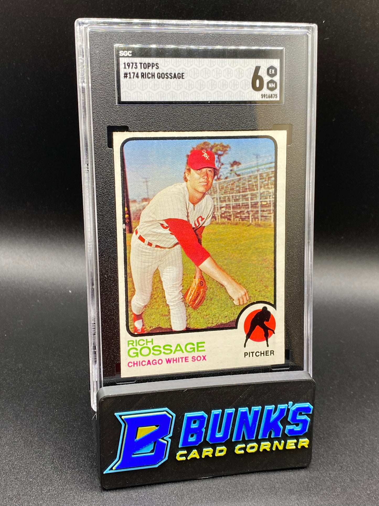 1973 “Goose” Rich Gossage RC HOF SGC 6 (Box B43)