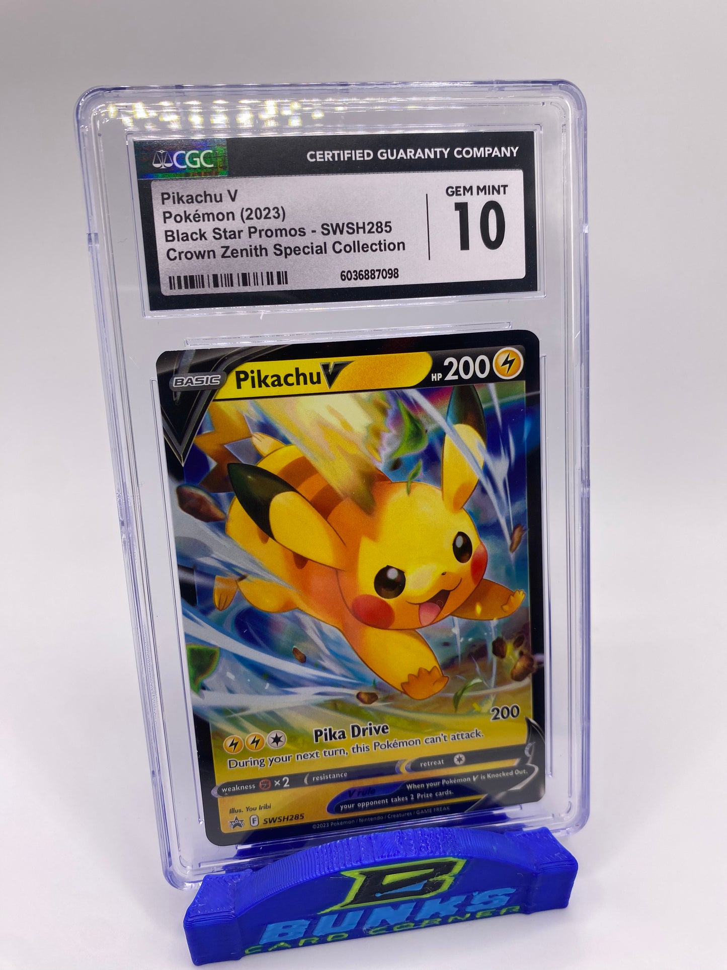 CGC 10 Pikachu V Crown Zenith Special Collection Promo 2023