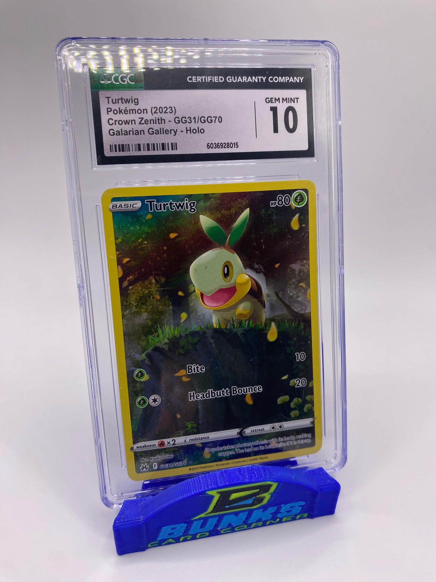 CGC 10 Turtwig Galarian Gallery Crown Zenith 2023