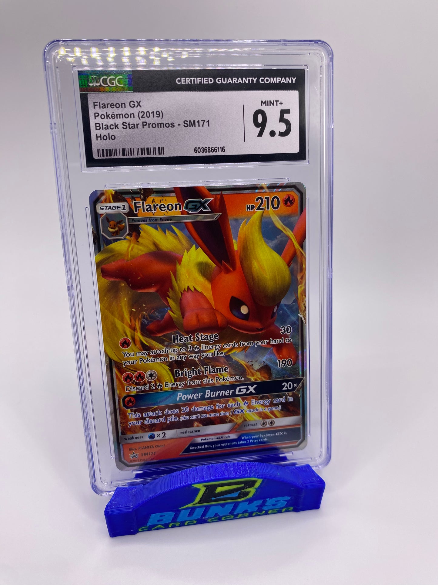 CGC 9.5 Flareon GX Promo 2019