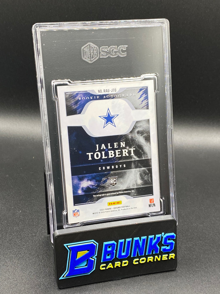 2022 Jalen Tolbert Rookie Autographed RC SGC 10/9.5