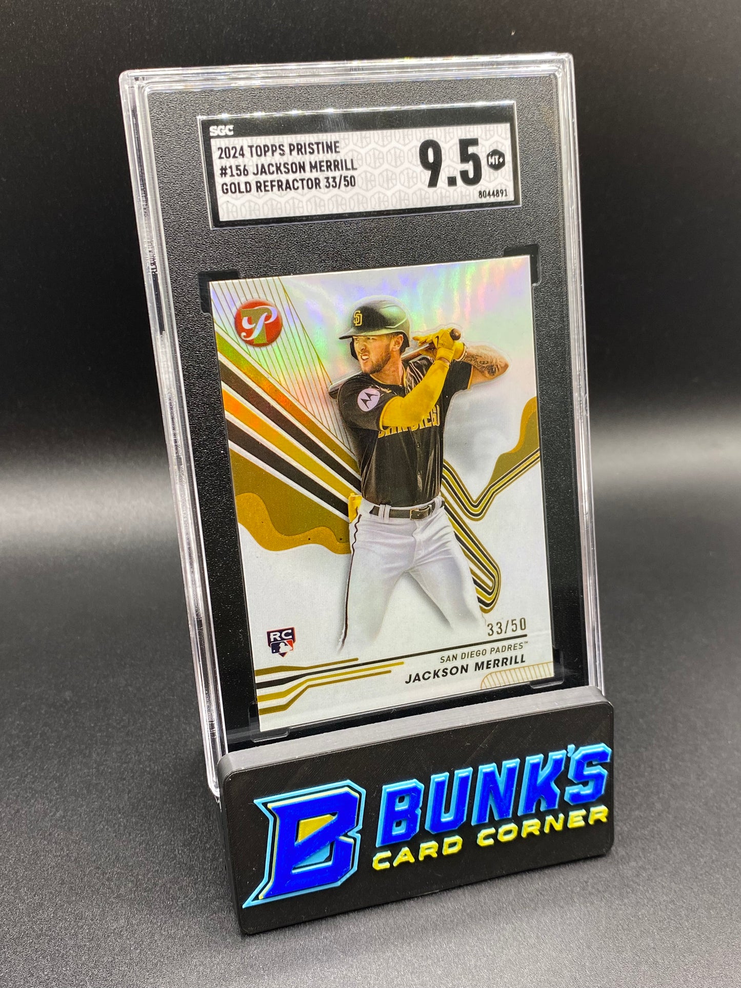 2024 Jackson Merrill Gold Refractor SGC 9.5 (Box 33)