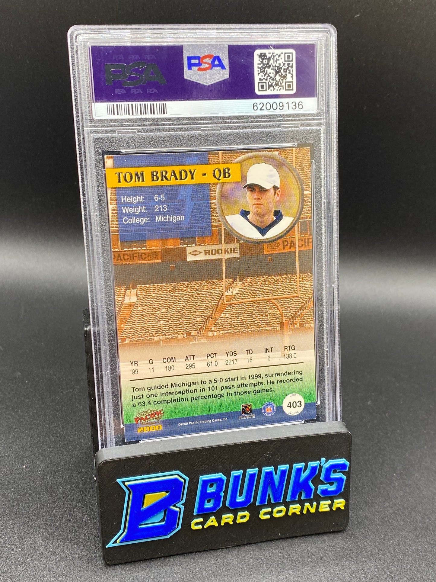 2000 Tom Brady RC PSA 8 (Box A14)