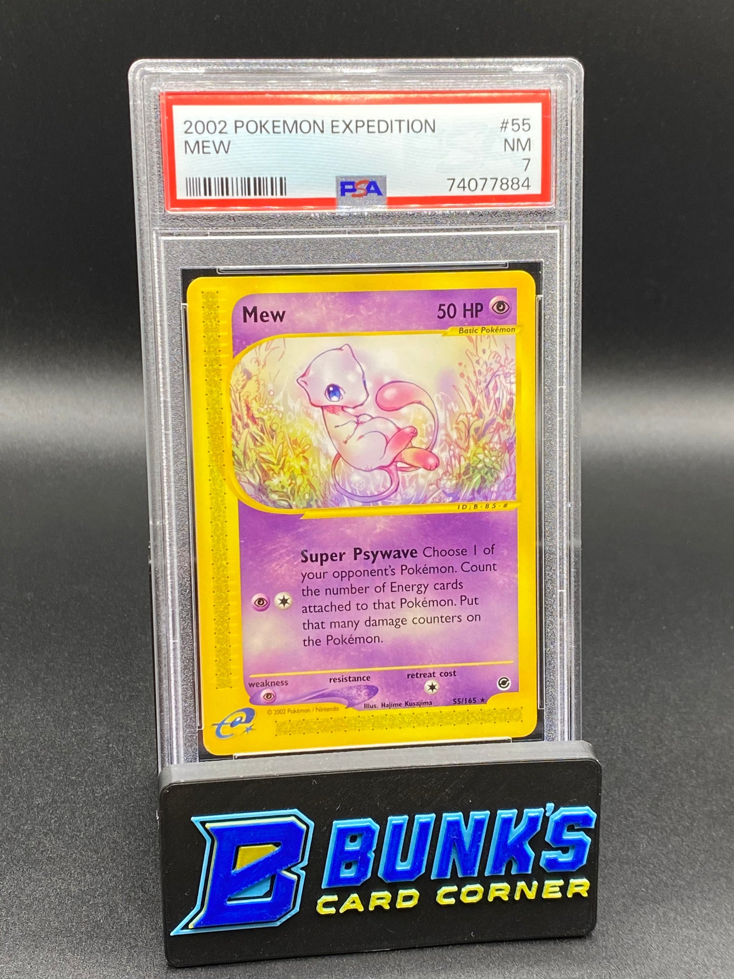 Mew E-Reader Pokemon Expedition 2002 PSA 7