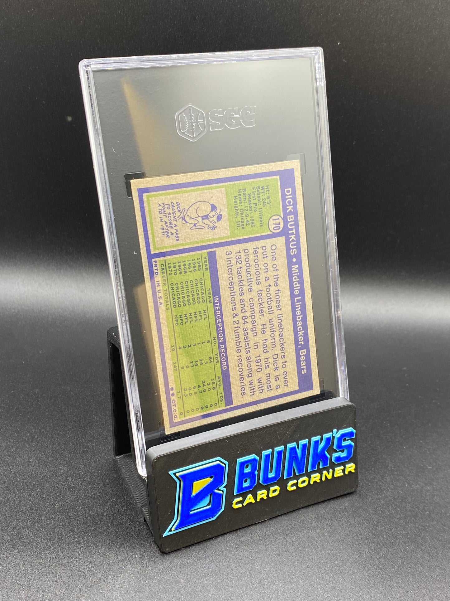 1972 Dick Butkus SGC 5 (Box 36)