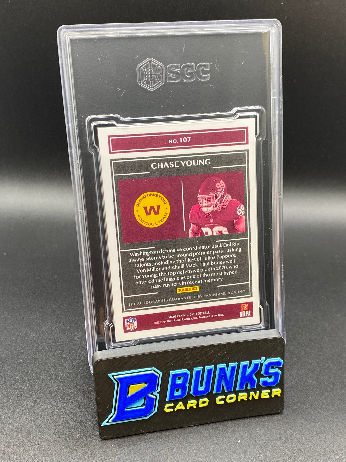 2020 Chase Young Rookie Auto. Bronze SGC 10/8.5 (Box 37)