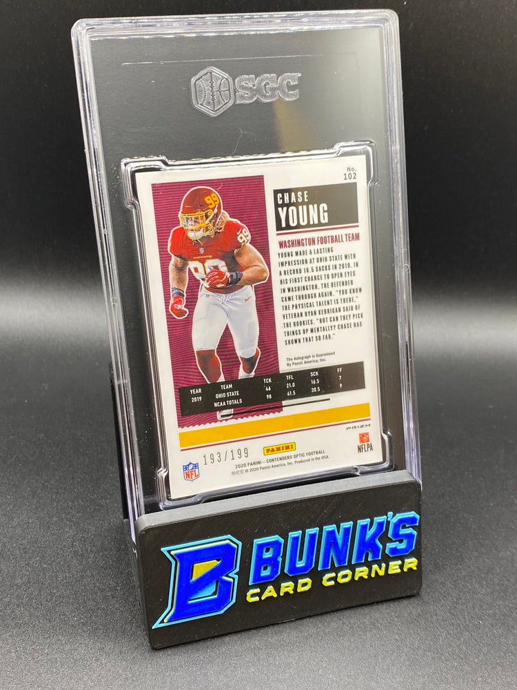 2020 Chase Young Auto. Red Prizm RC SGC 10/9.5