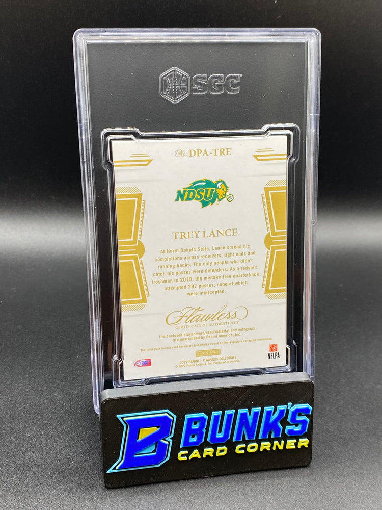 2022 Trey Lance Dual Patch Auto. SGC Authentic