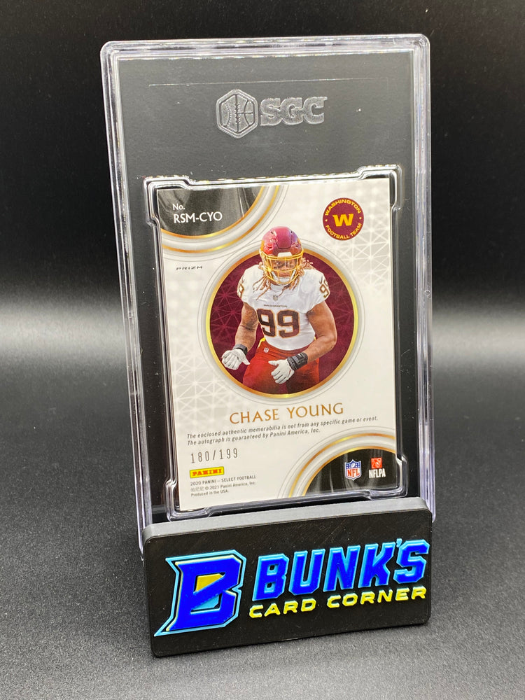 2020 Chase Young Rookie Sig. Memorabilia SGC Authentic