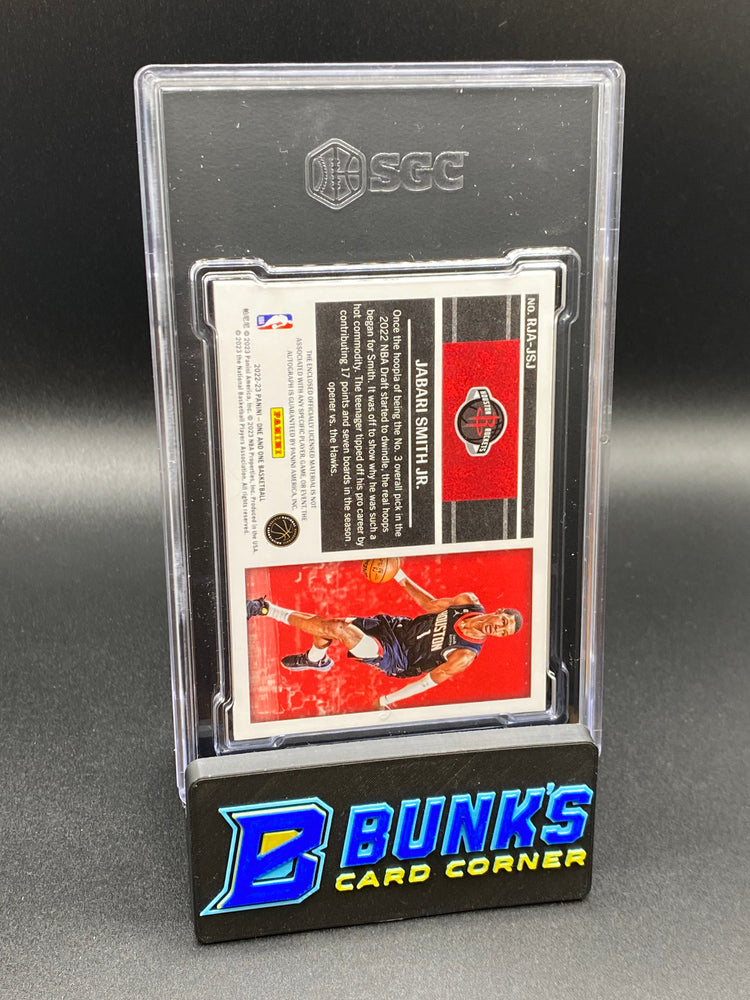 2022-23 Jabari Smith Jr. Rookie Jersey Auto. Blue SGC 10/9