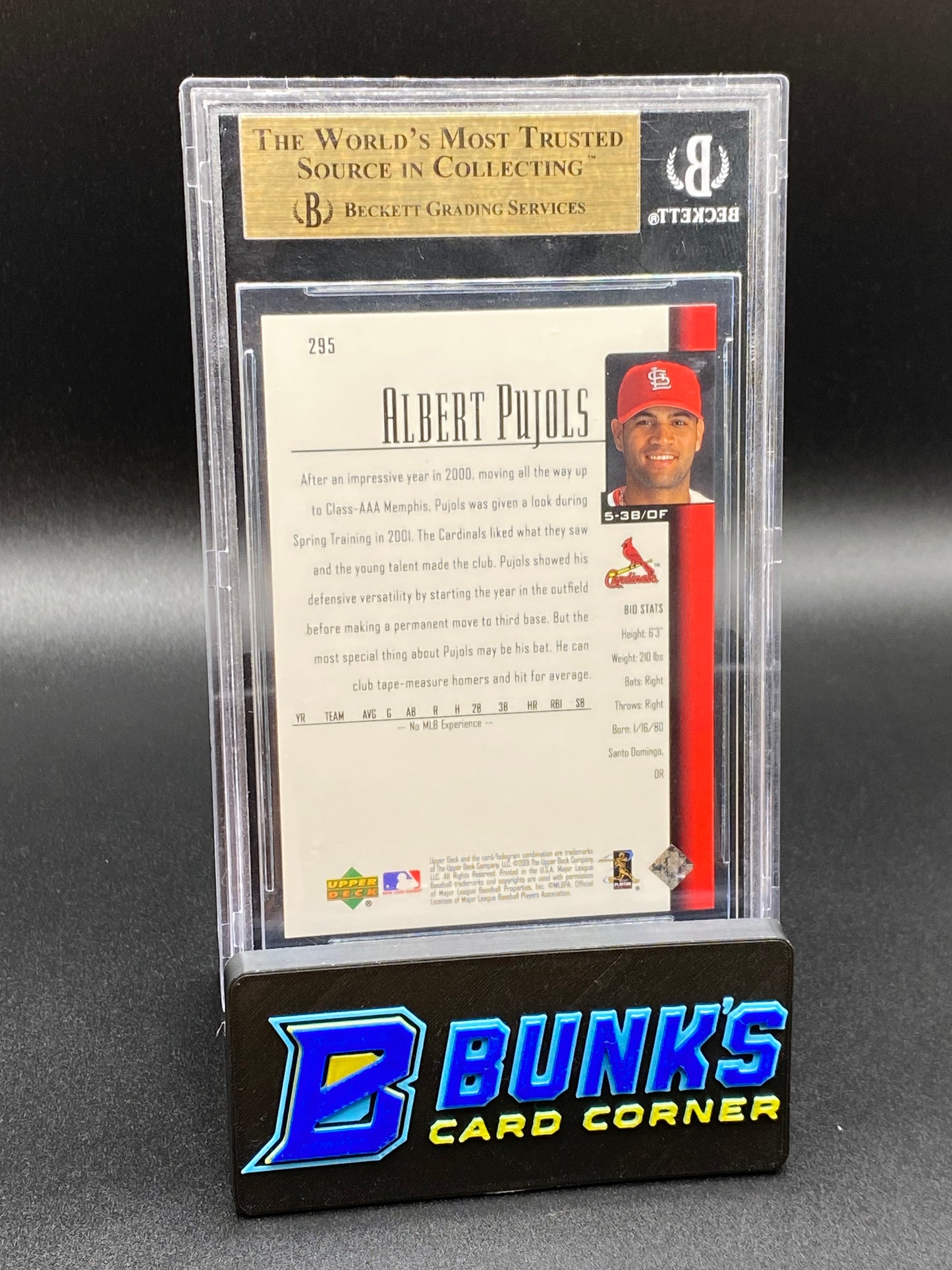 2001 Albert Pujols Beckett 9.5 RC (Box B47)