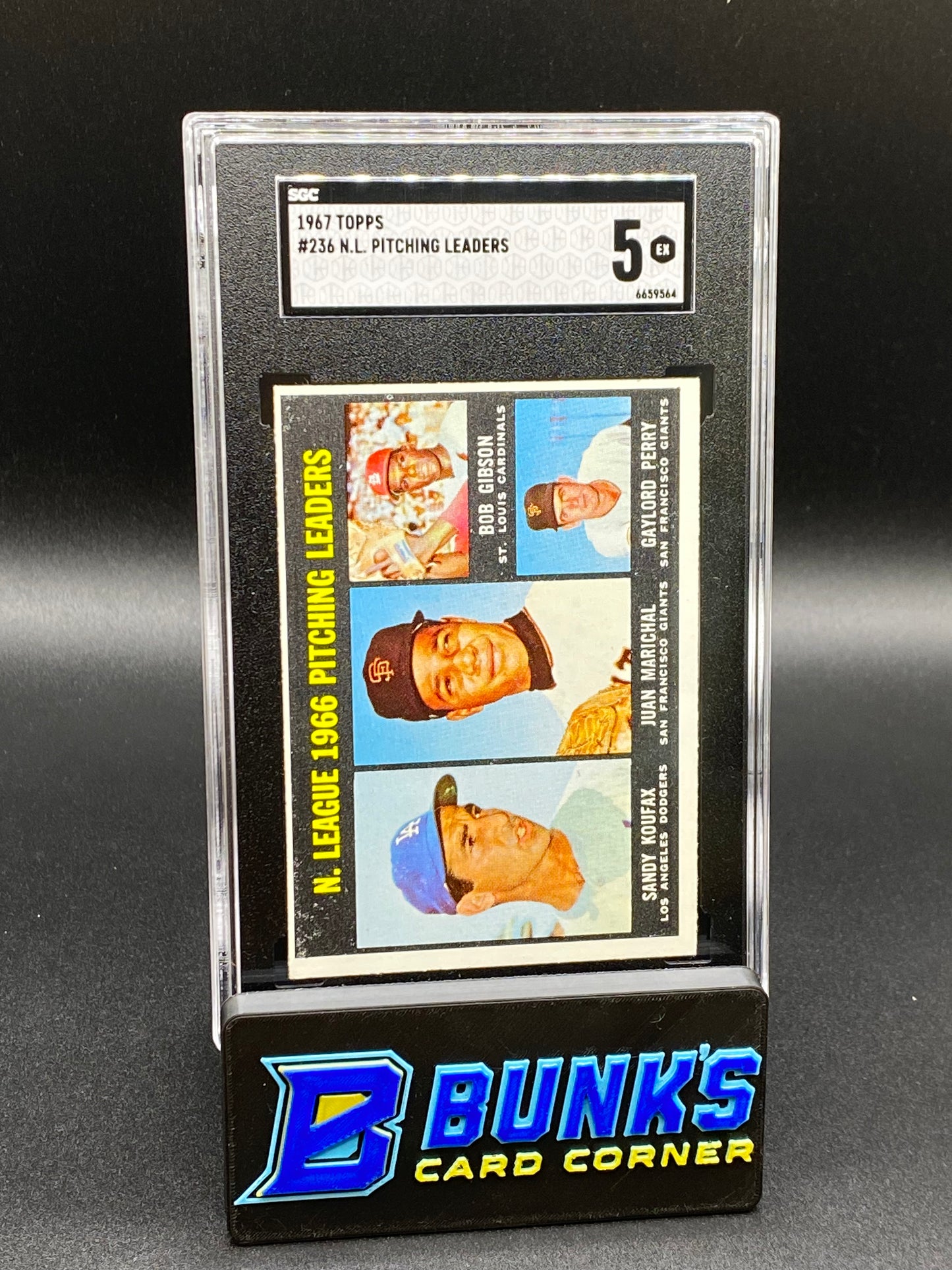 1967 N.L. Pitching Leaders SGC 5 (Box B49)