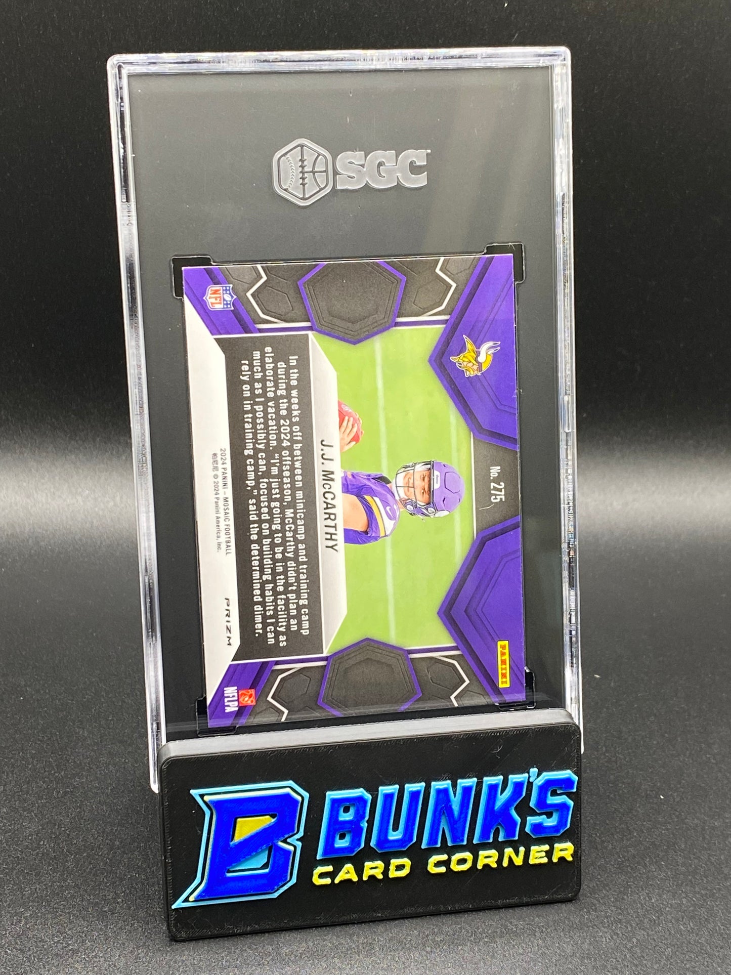 2024 JJ McCarthy Green Prizm RC SGC 10 (Box B49)