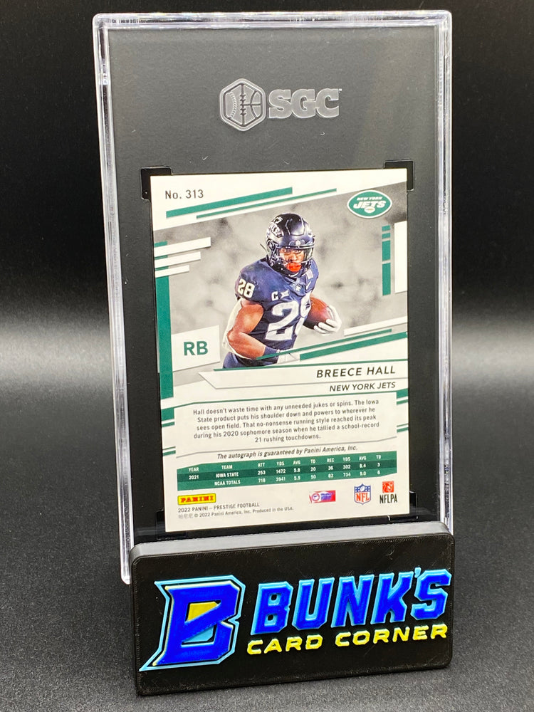 2022 Breece Hall Auto. Xtra Points Premium SGC 10/9.5