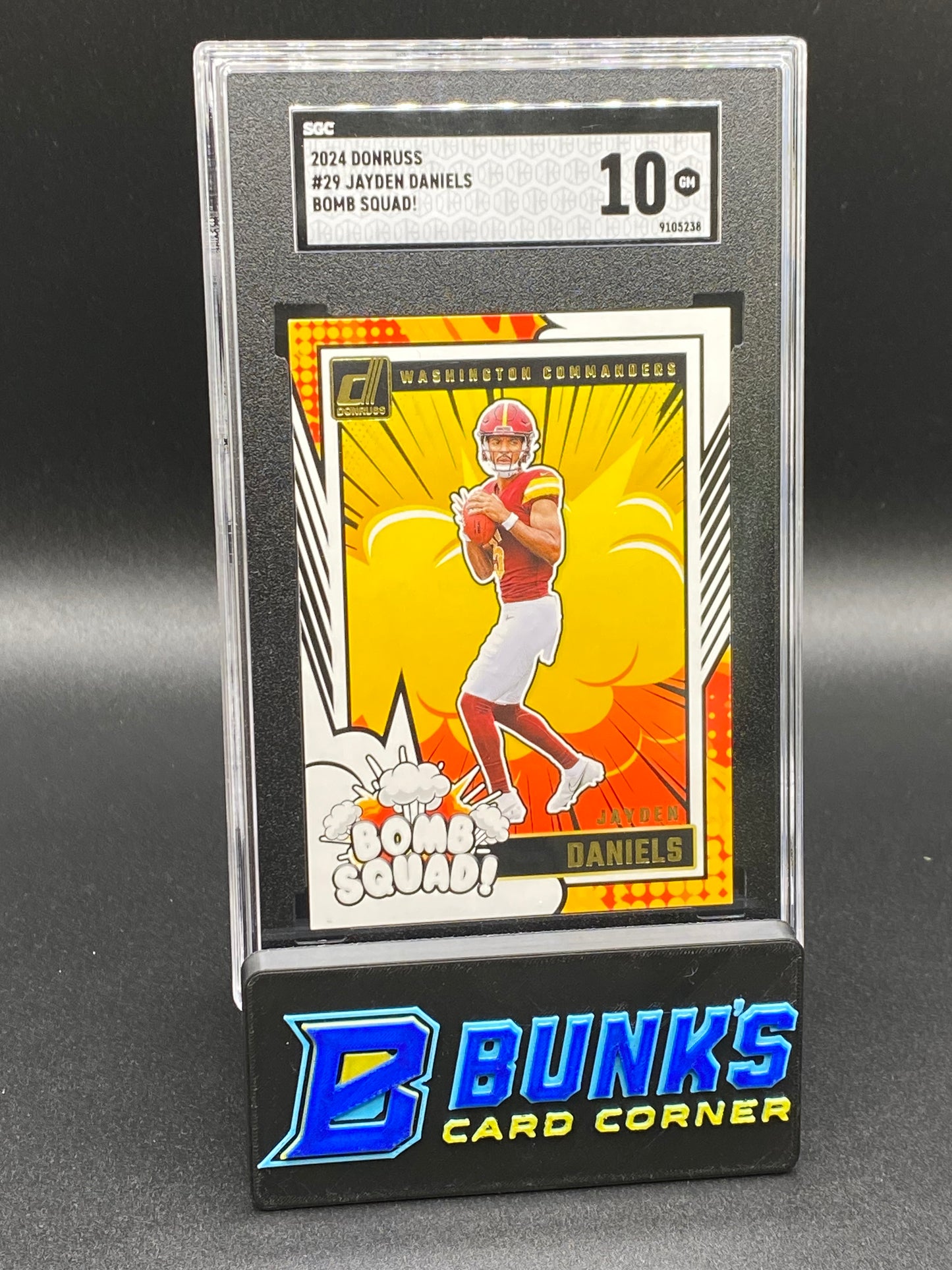 2024 Jayden Daniels Bomb Squad! RC SGC 10 (Box B50)