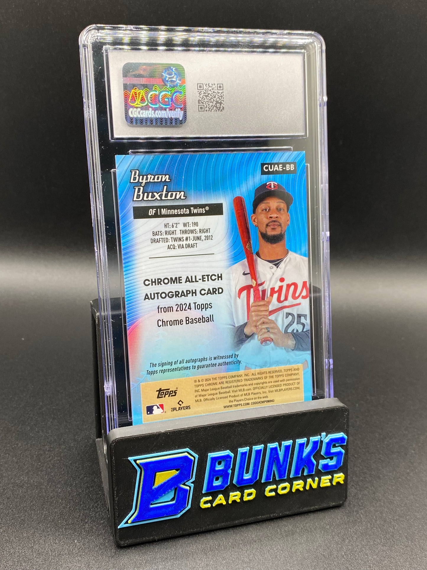 2024 Byron Buxton All-Etch Auto 22/99 CGC Authentic Auto 10