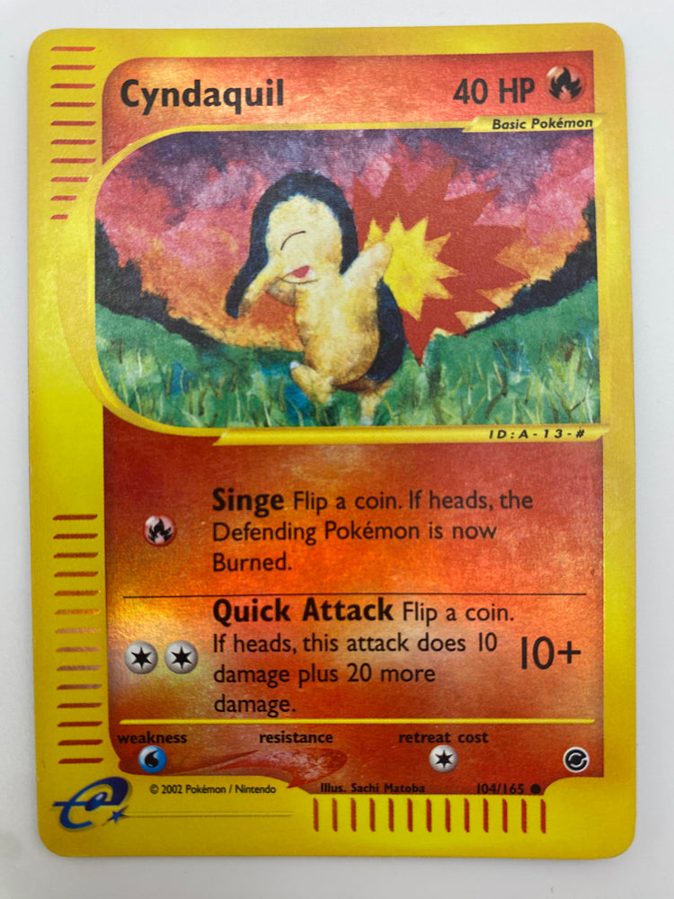 Cyndaquil Reverse Holo E-Reader Expedition LP-MP