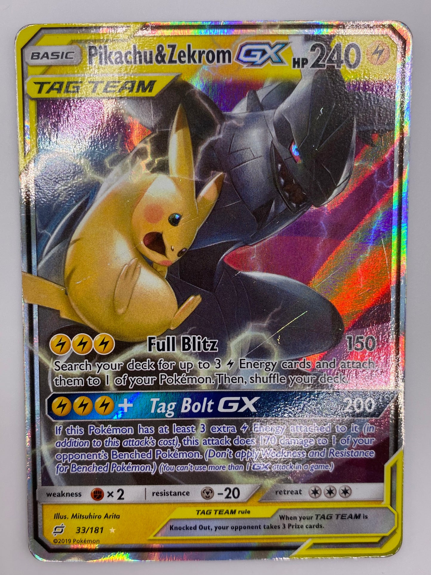 Pikachu & Zekrom Gx Tag Team MP