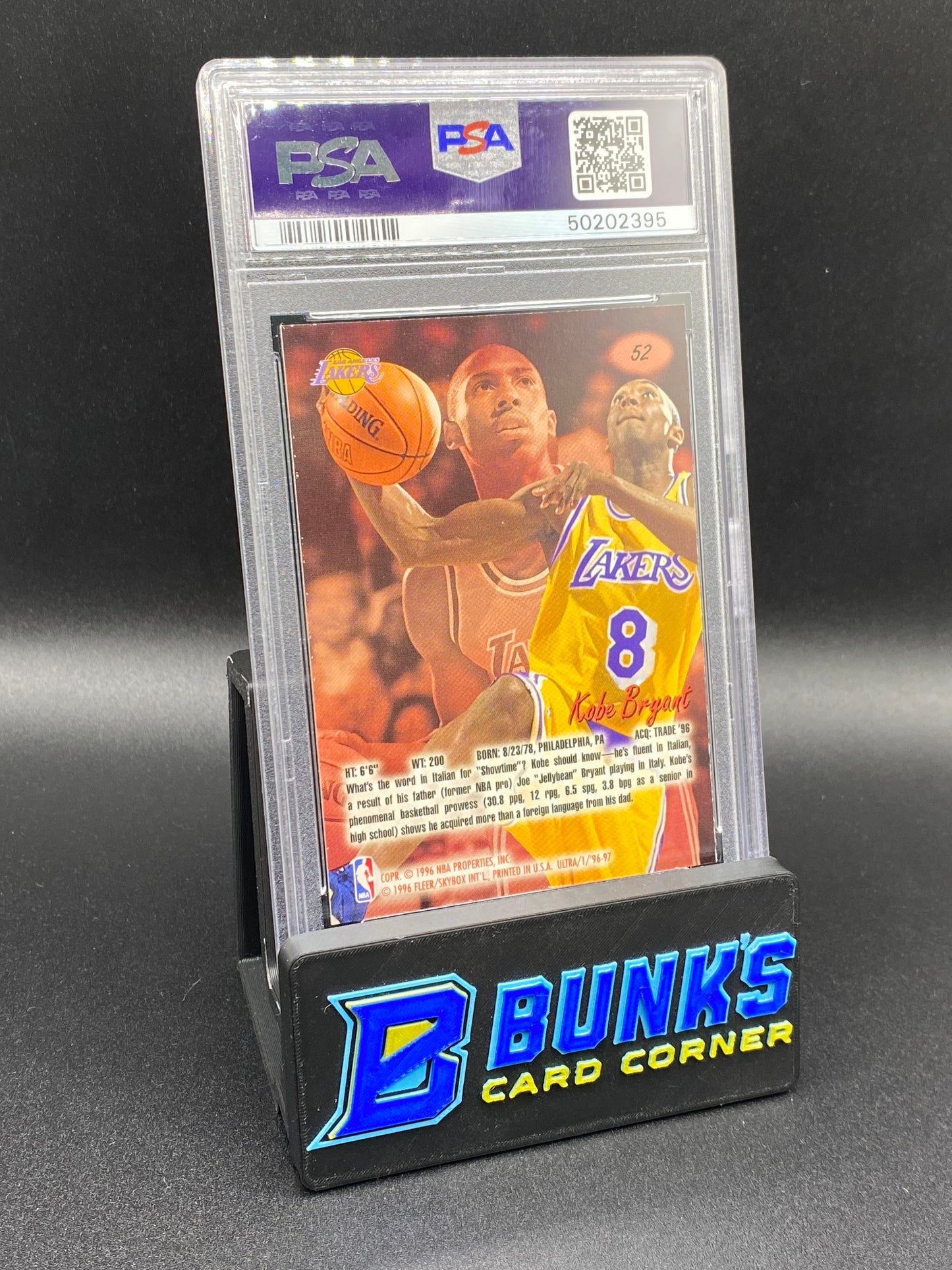 1996 Kobe Bryant PSA 8