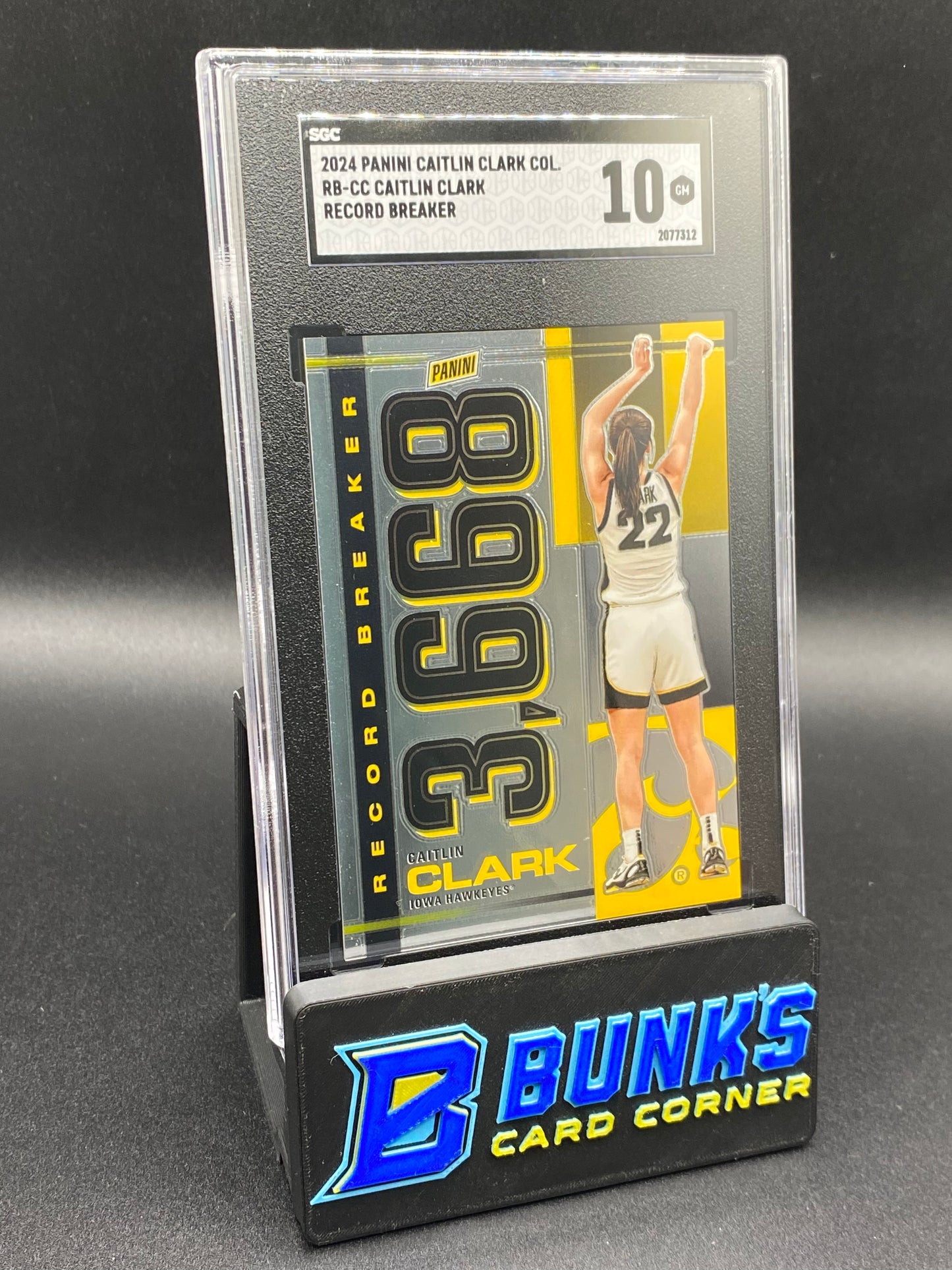 2024 Caitlin Clark Record Breaker SGC 10