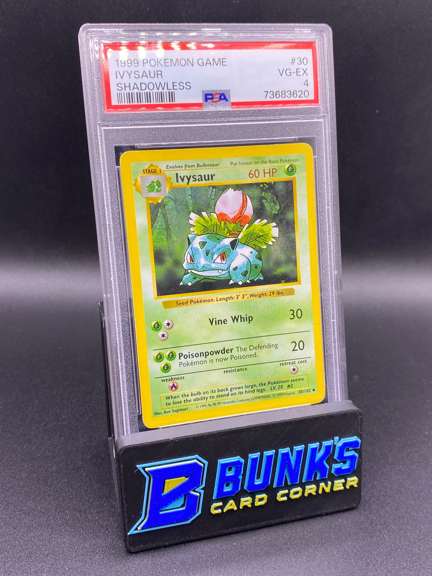 1999 Ivysaur Shadowless PSA 4