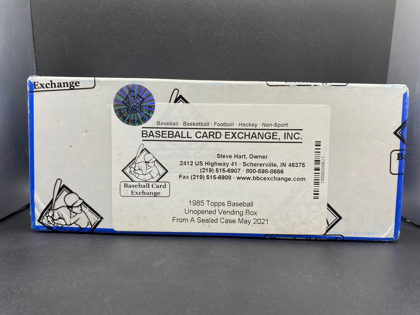 1985 Baseball Card Exchange Topps Lending Box 500 Count