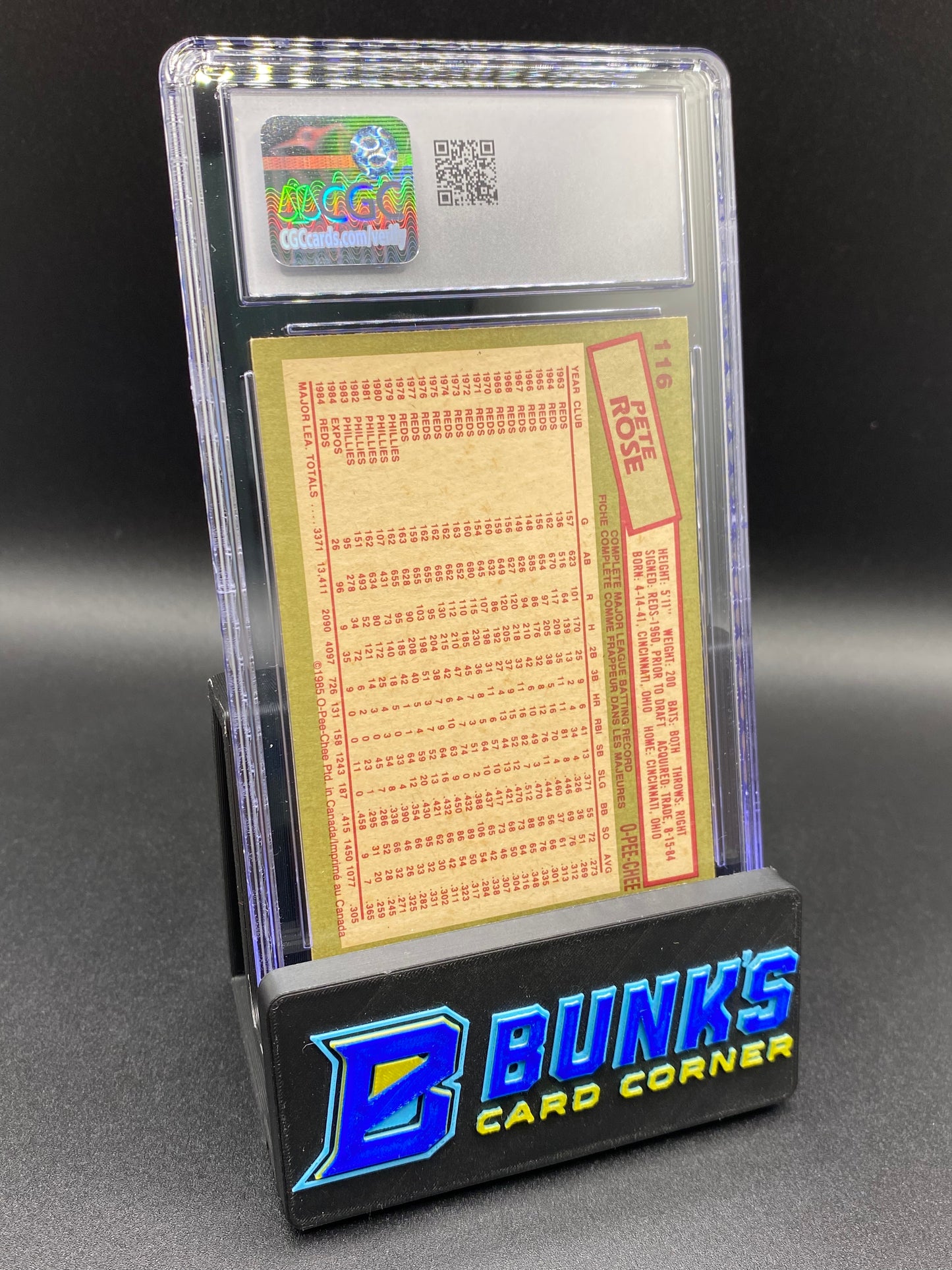 1985 Pete Rose CGC 8