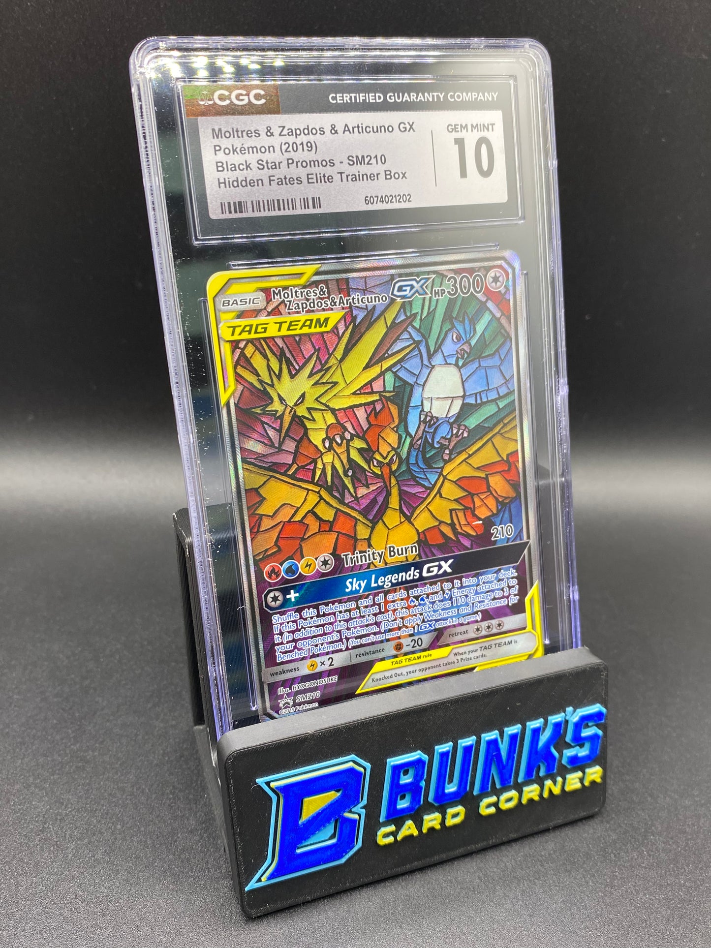 Moltres & Zapdos & Articuno Gx Promo CGC 10
