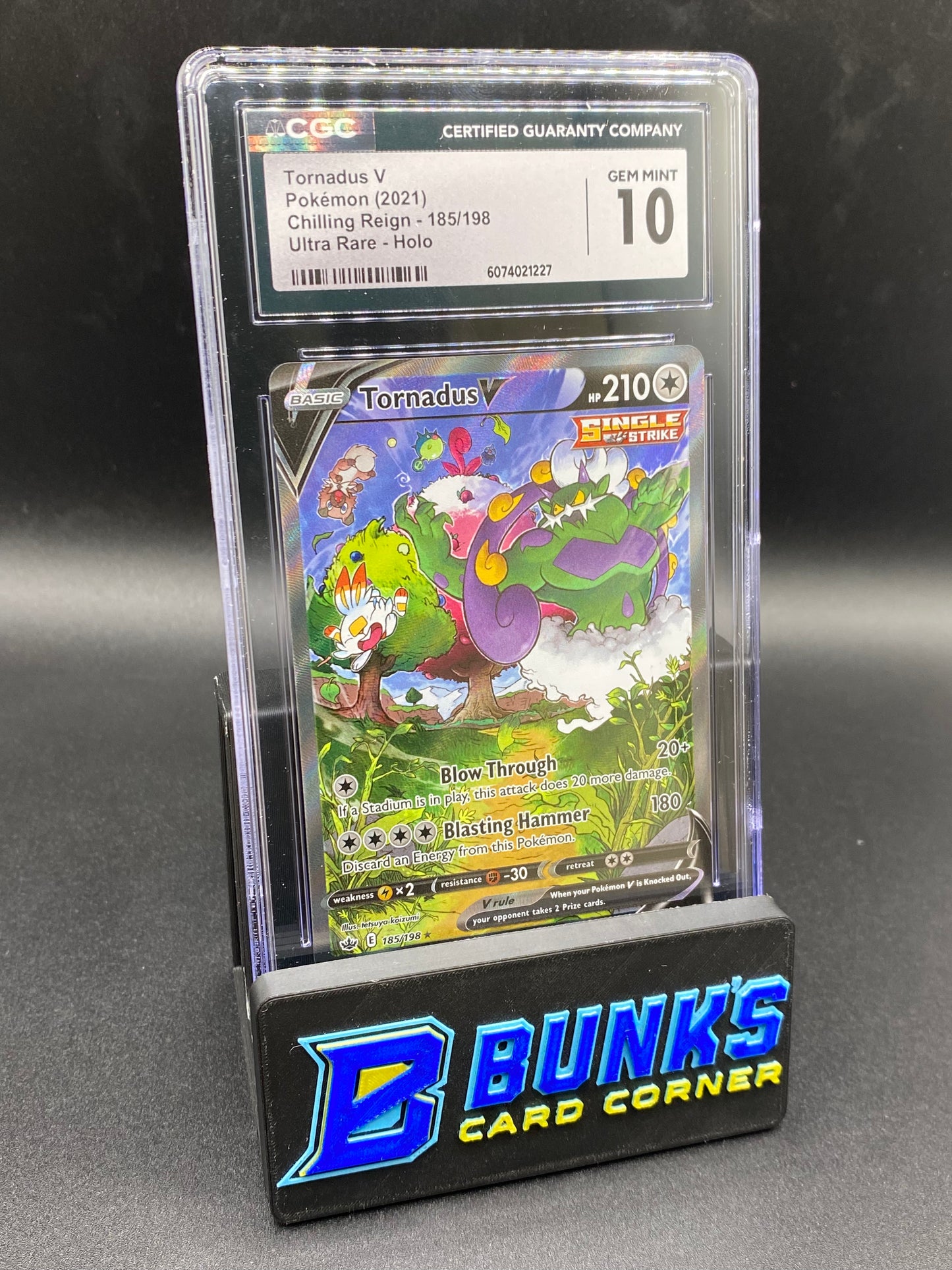 Tornadus V Ultra Rare Chilling Reign CGC 10
