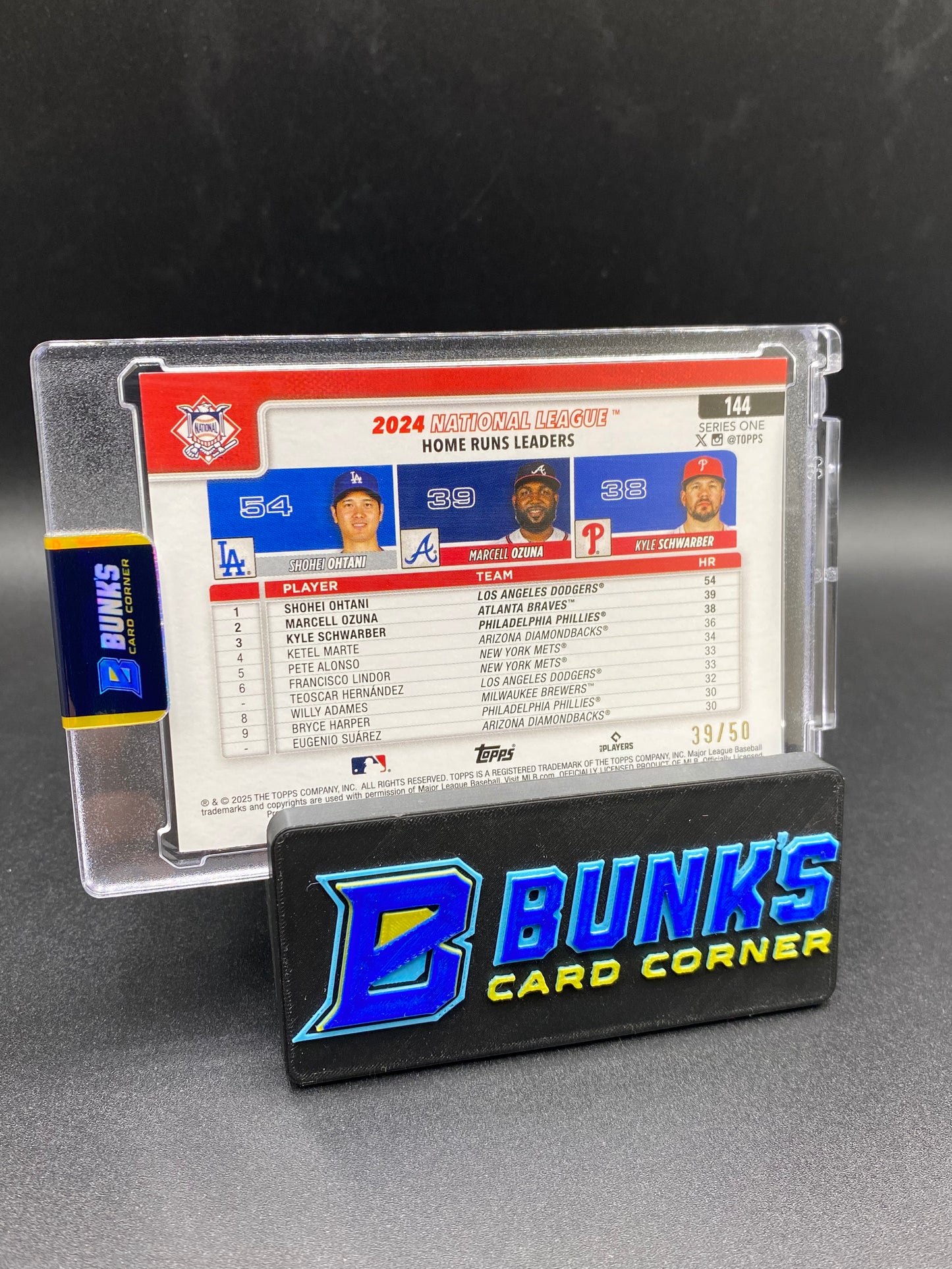 Shohei Ohtani, Marcell Ozuna, Kyle Schwarber 39/50