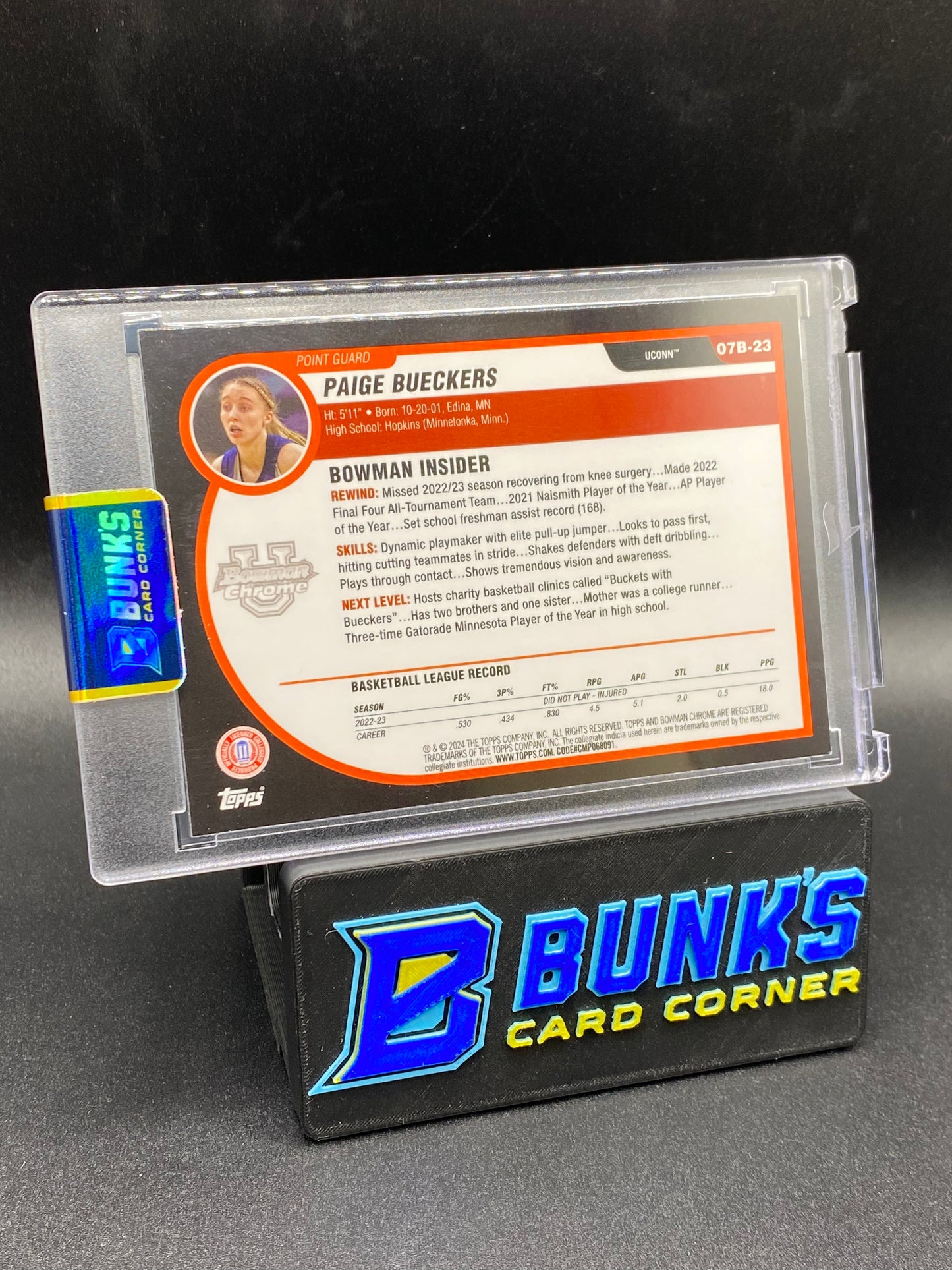 2024 Paige Bueckers Bowman Chrome