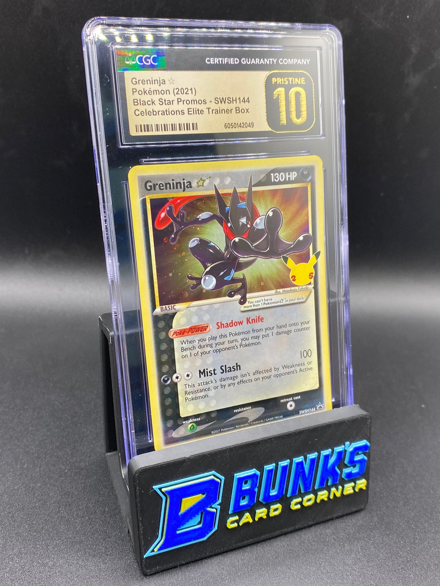 Greninja Gold Star Promo CGC PRISTINE 10