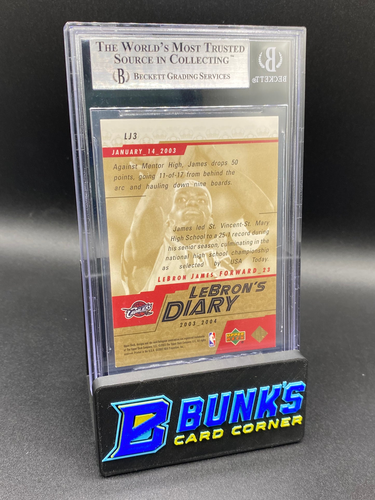 2003-04 Lebron James Beckett 9