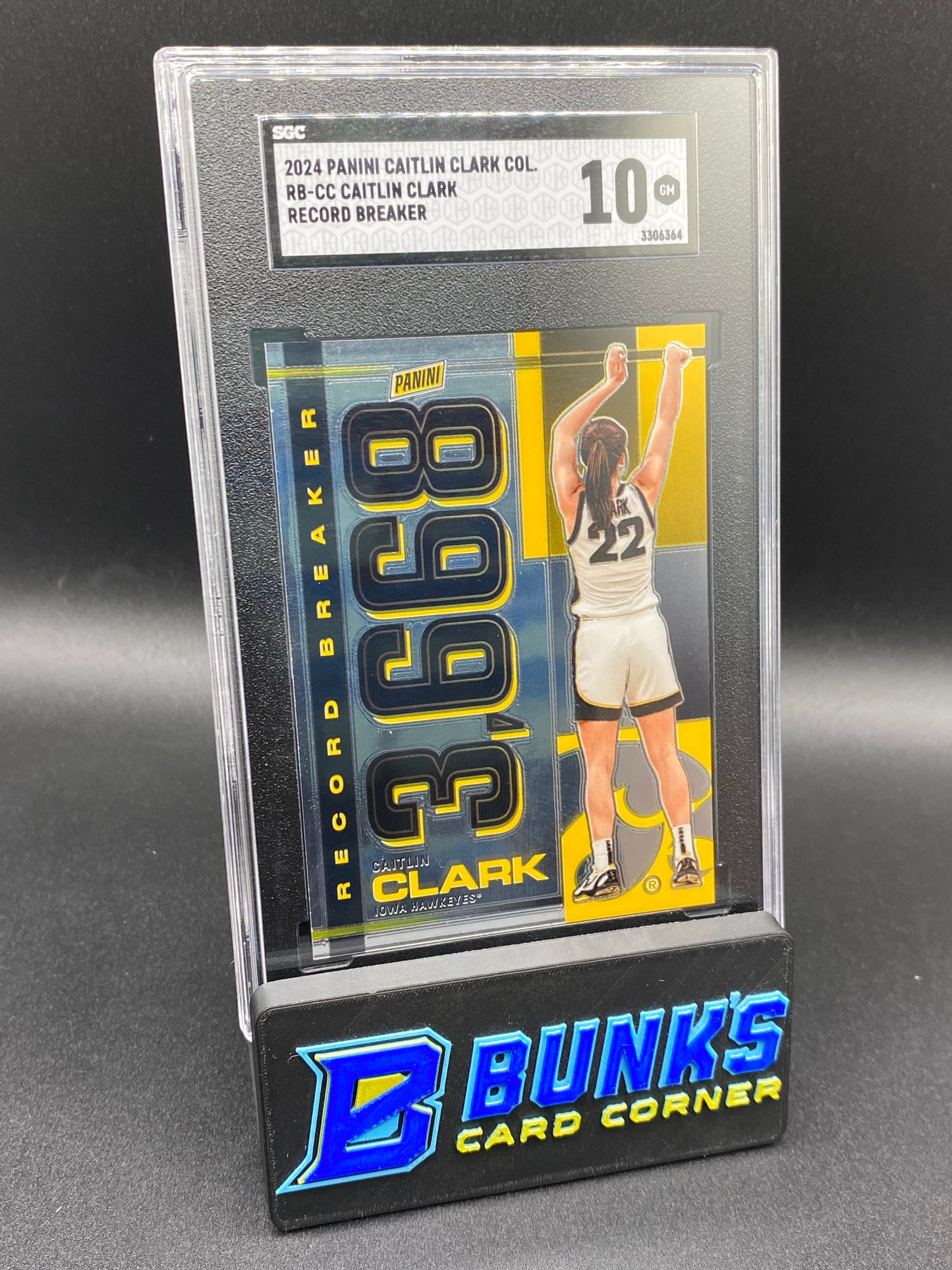 2024 Caitlin Clark Record Breaker SGC 10